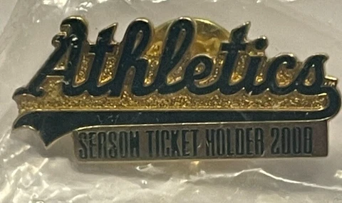 2008 Oakland A's Season Ticket Holder Lapel Pin Cover