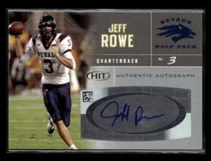 2007 SAGE HIT #A6 Jeff Rowe Autographs - Picture 1 of 2