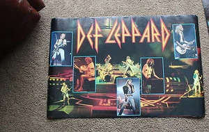 Def Leppard Hysteria Tour 6 Pix 1988 Savage Elliott Allen Concert Poster VG C6 - Bild 1 von 1