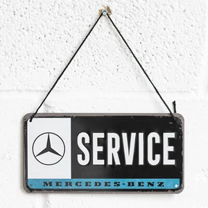 Cartel de pared colgante de garaje de servicio Mercedes-Benz 20 cm placa de lata mercancía regalo - Imagen 1 de 4