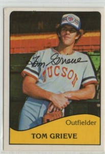 Tom Grieve 1979 TCMA Tucson Toros signed auto autographed card