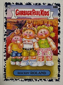 2023 Garbage Pail Kids Go On Vacation - Rockin' ROLAND 68b Bruised Black