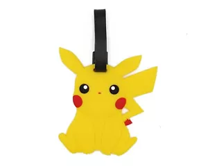 Pokemon Pikachu Luggage Tag Suitcase ID Tag with Adjustable Strap - Picture 1 of 2