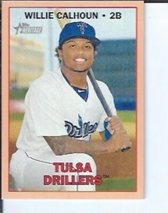 Willie Calhoun 2016 Topps Heritage Minors Peach Parallel #ed / 25 - Picture 1 of 2