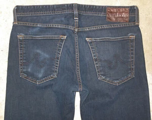 AG ADRIANO GOLDSCHMIED Protege Pantalones de mezclilla rectos talla 33 X 28 con elásticos - Imagen 1 de 10
