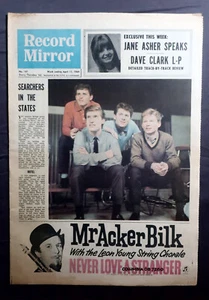 RECORD MIRROR No. 161 11th April 1964 ~ Searchers ~ Beatles ~ Jane Asher! - Picture 1 of 12