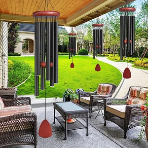 Wind Chimes Outdoor Garden Decor Large Deep Tone Tubes Hanging Gift 36 inches - Picture 1 of 17