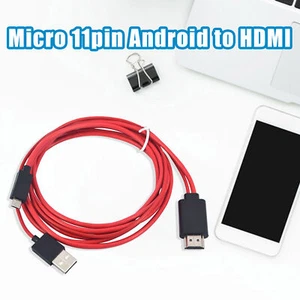 Micro Usb Adapter Cable Mobile Phone High Resolution 11-pin to - Photo 1/6