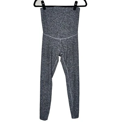 Love The Bump Beyond Yoga M Grey Spacedye Midi Maternity Leggings Athletic Gym - Image 1 of 4