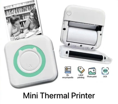 Wireless Bluetooth Pocket Mini Thermal Printer Photo Label Sticker Printer - Image 1 of 4