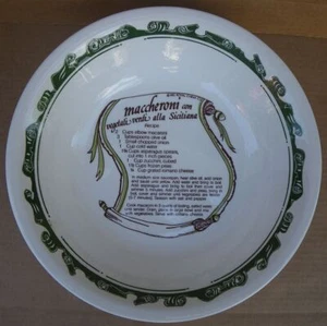 1983 Royal China Maccheroni con Vegetali ceramic Pasta recipe serving bowl USA - Picture 1 of 4