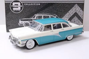 1:18 Triple9 1959 GAZ 13 Gabbiano Limousine turchese/bianco pressofuso - Foto 1 di 4