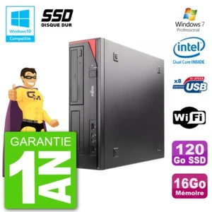 PC Fujitsu Esprimo E520 Dt G3220 RAM 16Go SSD 120Go Dvd-Brenner Wifi W7 - Bild 1 von 1
