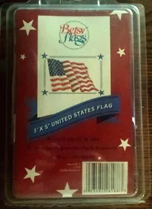 UNITED STATES FLAG BETSY FLAGS 3X5 MADE IN THE USA POLYCOTTON PATRIOTIC - Picture 1 of 2