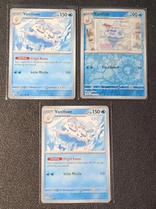 Vanillish 044/182 reverse holo, 2x Vanilluxe 045/182 card Paradox Rift NM - Picture 1 of 1
