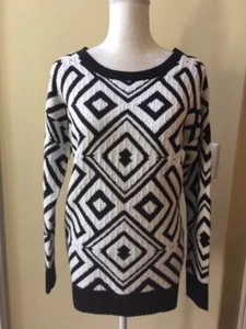 Nuevo Suéter Túnica Neiman Marcus Para Mujer Multicolor Acrílico Manga Larga Talla M - Imagen 1 de 5