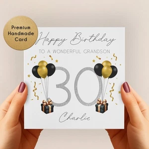 Personalised 30th Birthday Card – Gift for Son Grandson Brother Friend Nephew - Picture 1 of 6