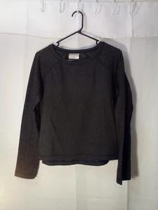 Camisa Calia Carrie Underwood Mujer M Manga Larga Cachemira Activa Gris Oscuro - Imagen 1 de 15