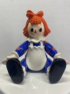 Vintage Raggedy Ann Porzellan Einweg Spieluhr Figur von Schmid 1982 Japan - Bild 1 von 14