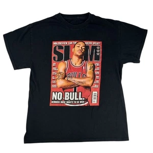 Chicago Bulls Derrick Rose T Shirt Mens Medium Black Short Sleeve Graphic Print - Picture 1 of 5