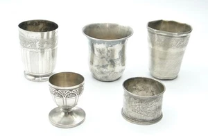 Lote De Plata Maciza 163 Gramos Sello Minerva 276 Gramos - Imagen 1 de 12