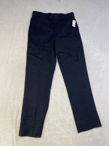 Brooks Brothers Madison Fit Men’s Wool Dress Pants Pleated Navy Blue 33x32 NWT - Picture 1 of 10