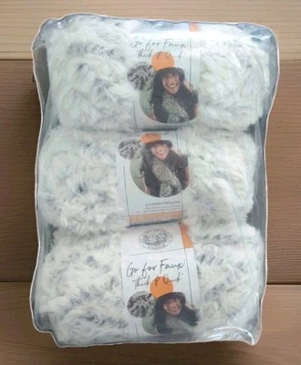 Lion Brand Go For Faux Thick & Quick Yarn-Chinchilla - 3 Pack - Image 1 of 2