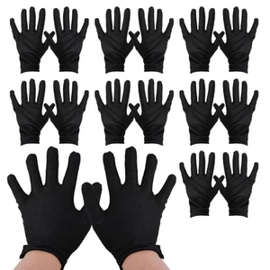 11 Paar 20cm dünne Baumwollhandschuhe schwarz Damen Neurodermitis Handpflege Sic - Bild 1 von 7