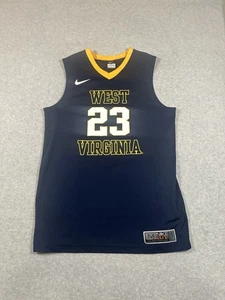 Nike Elite West Virginia Mountaineers Authentic Basketball Jersey Medium Blue - Picture 1 of 6