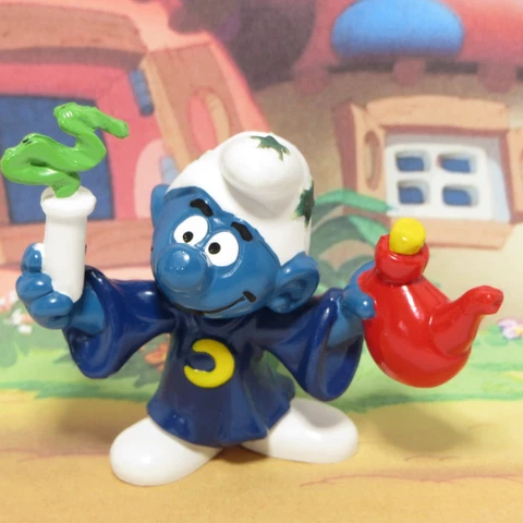 ALCHEMIST SMURF - 20116 - SMURFS VINTAGE SCHLEICH PEYO 2" PVC FIGURE Cover