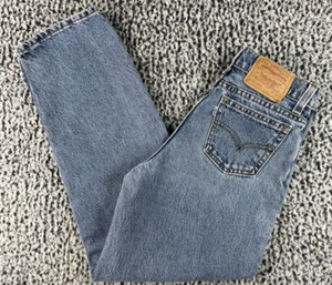 Levi's 550 Damengröße 12 Junior mittelblau lockere Passform USA Jeans - Bild 1 von 14