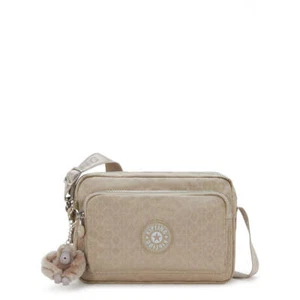 NEW Kipling - Tracollina Abanu M Zip Glorious Beige Silver - KPKI5986 - GLORIOUS - Picture 1 of 5