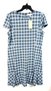 Michael Kors Women’s Blue Short Sleeve Dress Size XL - Picture 1 of 3