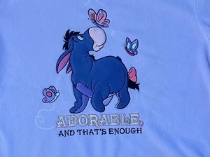 Eeyore Adorable That's Enough Sweatshirt Adult M Disney Store - Picture 1 of 6