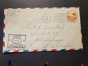 APO 937 FORT GREELY, ALASKA 1943 Censored WWII Army Cover 213 CA Soldier's Mail - Picture 1 of 2