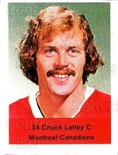 1974-75 NHL Action Stamps #155 Chuck Lefley