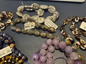 8 Strands new with tags-High end gemstones-Perfect for crafts/necklaces/jewelry - Picture 1 of 15