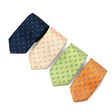Men's Geometric Design Micro Fiber Poly Woven Regular Neck Tie