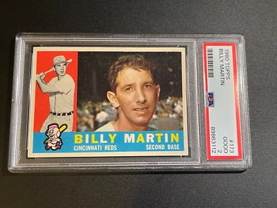 1960 Topps Billy Martin #173 PSA 2 - Image 1 of 3