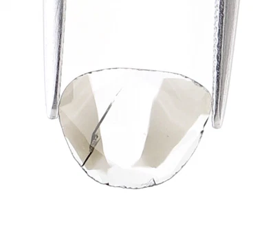 POLKI SLICE DIAMOND NATURAL DIAMOND 0.19TCW SALT AND PEPPER ANTIQUE FLATCUT - Image 1 of 4