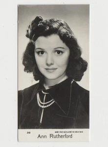 Ann Rutherford 1939 Bridgewater Film Stars Trading Card - Series 7 #35 - Picture 1 of 2