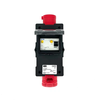 PCE ST ANTON Power Distribution Box 16A 415V Three Phase In-Line RCD IP44 16 Amp - Image 1 of 4