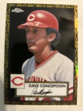 2021 Topps Chrome Platinum Anniversary Dave Concepcion Black Gold /10 Reds
