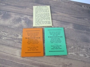 Lot of 3 Vintage Pocket Mirror Religious Verse John 3:16 Psalm 23 Cross USA NOS - Picture 1 of 5