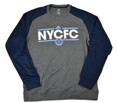 adidas Mens MLS NYCFC New York City FC Football Club Climawarm Sweatshirt New L Cover