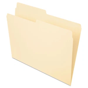 Pendaflex Essentials File Folders 1/2 Cut Top Tab Letter Manila 100/Box 75212 - Picture 1 of 3