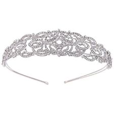 Wedding Hair Accessories Austrian Crystal Art Deco Hollow-Out Bridal Bride He...