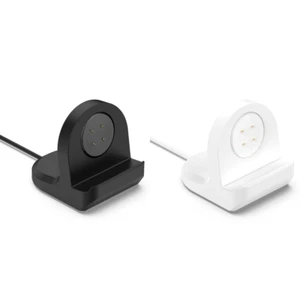 Silicone Charging Stand Non-Slip for Google Pixel Watch 3 41mm 45mm (Black) - Photo 1 sur 12