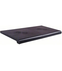 13 Zoll x 24 Zoll spritzgegossene Bullnose Regale - schwarz 4er Set - Bild 1 von 3