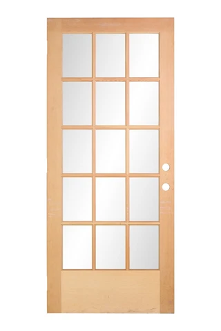 Olde New Double Pane 15 Lite Pine French Door 83.25 x 35.75 Cover